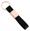 Schlüsselanhänger mit Lederschlaufe PVD rosé